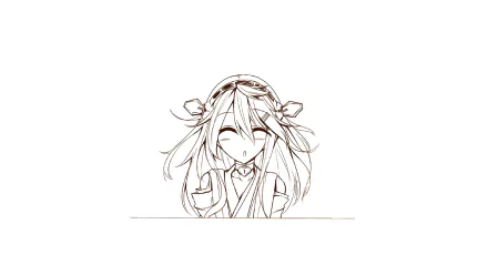 Haruna (Kancolle) Anime Kantai Collection HD Desktop Wallpaper | Background Image