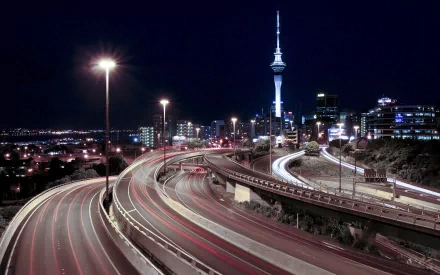 New Zealand Auckland man made road HD Desktop Wallpaper | Background Image