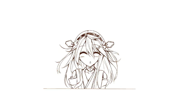 Haruna (Kancolle) Anime Kantai Collection HD Desktop Wallpaper | Background Image