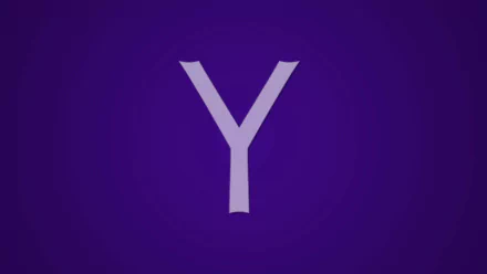 HD desktop wallpaper featuring the Yahoo logo with a purple backdrop.