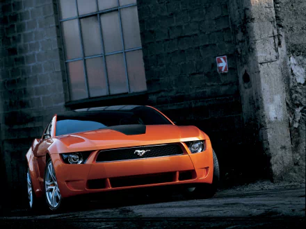 orange car muscle car vehicle Ford Mustang HD Desktop Wallpaper | Background Image