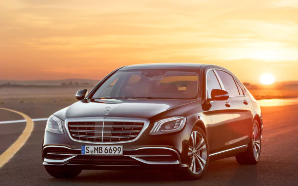 black car vehicle Mercedes-Benz S-Class HD Desktop Wallpaper | Background Image