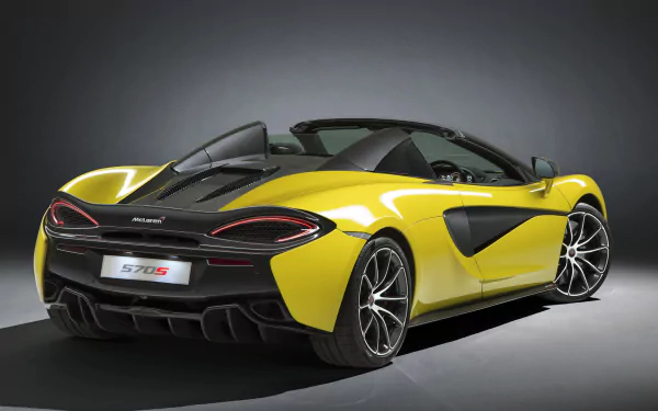 yellow car vehicle McLaren 570S HD Desktop Wallpaper | Background Image