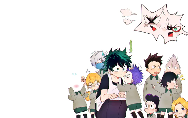 Minoru Mineta Izuku Midoriya Anime My Hero Academia HD Desktop Wallpaper | Background Image