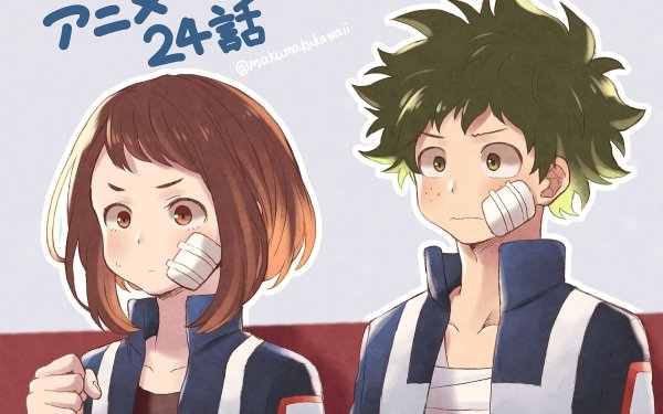 Anime My Hero Academia Ochaco Uraraka Izuku Midoriya HD Wallpaper | Background Image