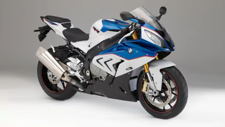 BMW S1000RR motorcycle in white and blue, showcased as a sharp 4K Ultra HD PC desktop wallpaper and background highlighting the iconic BMW vehicle design.