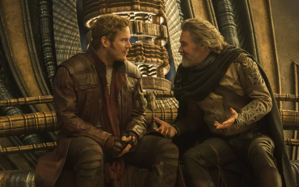 Kurt Russell Ego (Marvel Comics) Star Lord Chris Pratt movie Guardians of the Galaxy Vol. 2 HD Desktop Wallpaper | Background Image
