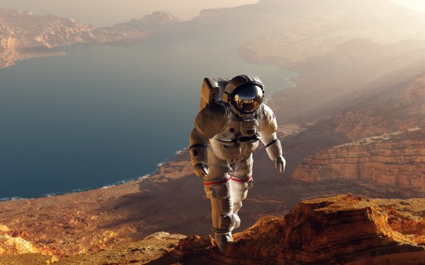 Sci Fi Astronaut HD Wallpaper | Background Image