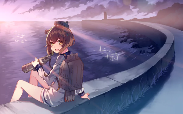 Yukikaze (Kancolle) Anime Kantai Collection HD Desktop Wallpaper | Background Image