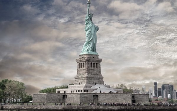 Man Made Statue of Liberty Monument USA New York Statue HD Wallpaper | Background Image