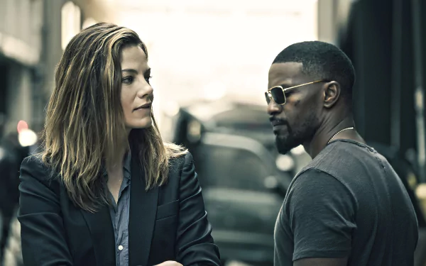 Michelle Monaghan Jamie Foxx movie Sleepless HD Desktop Wallpaper | Background Image