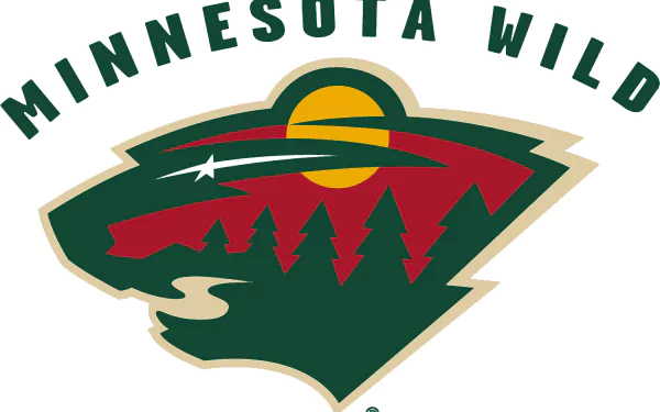 HD PC desktop wallpaper featuring the Minnesota Wild logo, representing the professional ice hockey team and sports brand.