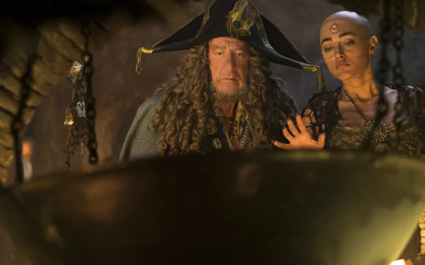 Hector Barbossa Geoffrey Rush movie Pirates Of The Caribbean: Dead Men Tell No Tales HD Desktop Wallpaper | Background Image