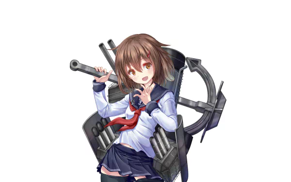 Ikazuchi (Kancolle) Anime Kantai Collection HD Desktop Wallpaper | Background Image