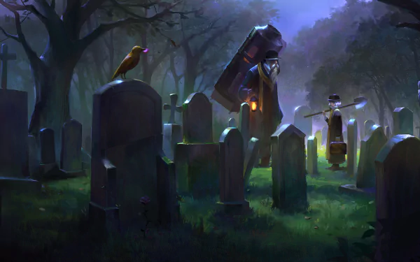 gravestone Anime Pixiv Fantasia RD HD Desktop Wallpaper | Background Image