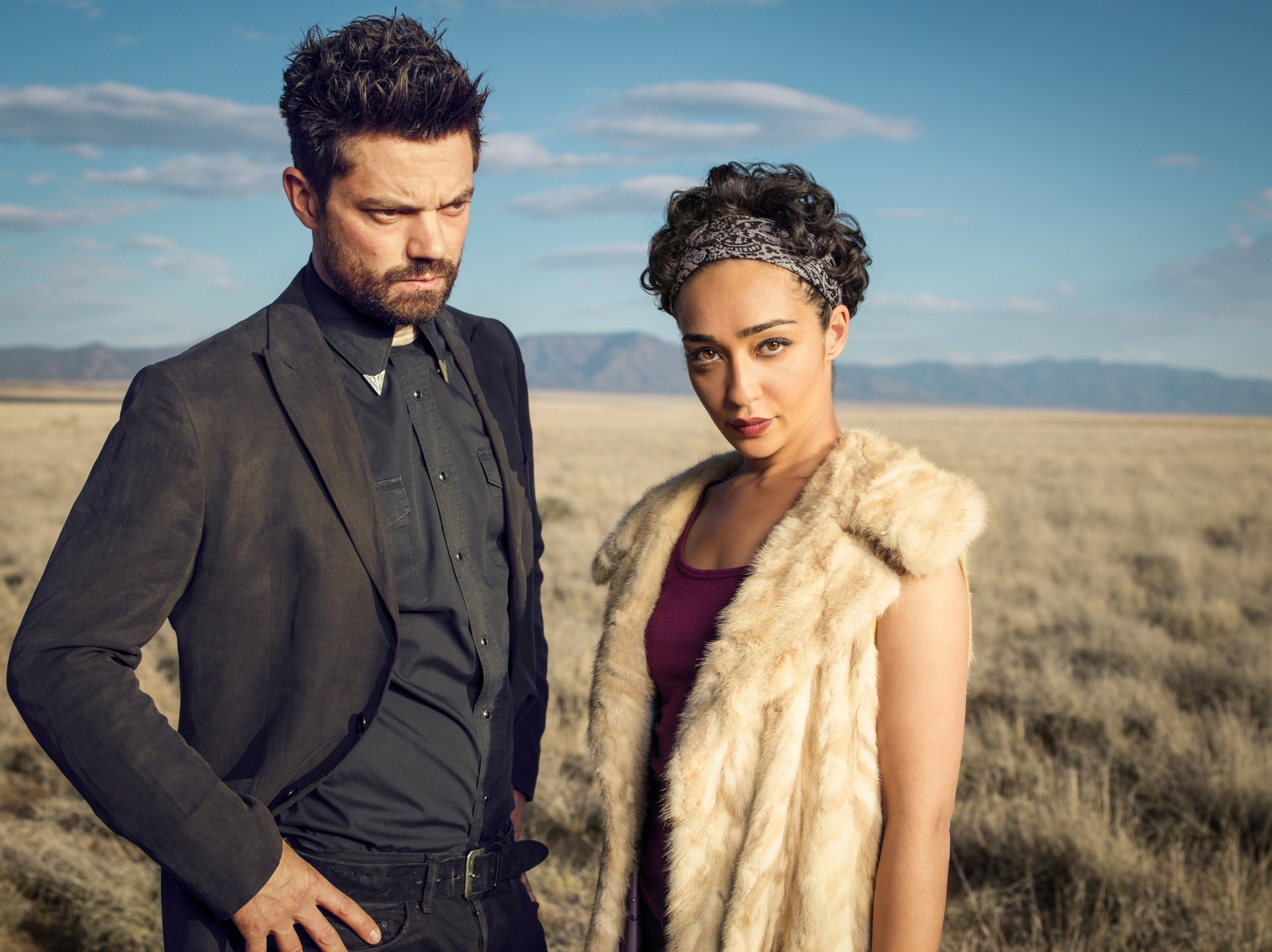 Download Tulip O'Hare Ruth Negga Dominic Cooper Jesse Custer TV Show Preacher 4k Ultra HD Wallpaper