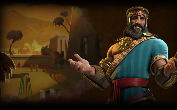 Gilgamesh (Civilization) video game Civilization VI HD Desktop Wallpaper | Background Image