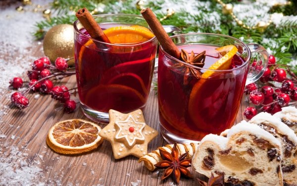 Food Tea Christmas Drink Cinnamon Cookie HD Wallpaper | Background Image