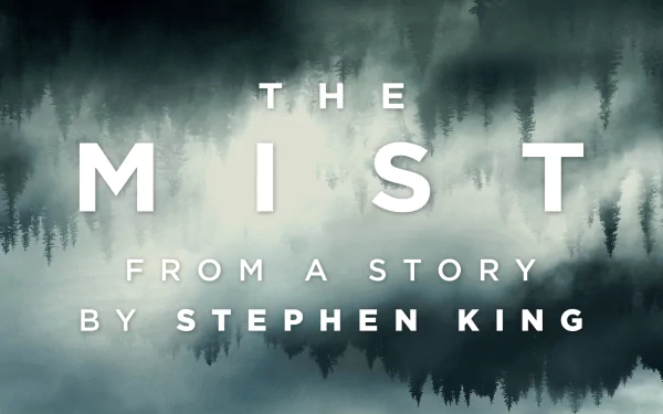 HD desktop wallpaper featuring The Mist, from a story by Stephen King, with an eerie, foggy backdrop.