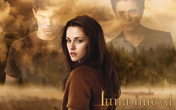 Movie The Twilight Saga: New Moon Robert Pattinson Edward Cullen Kristen Stewart Bella Swan Jacob Black Taylor Lautner HD Wallpaper | Background Image
