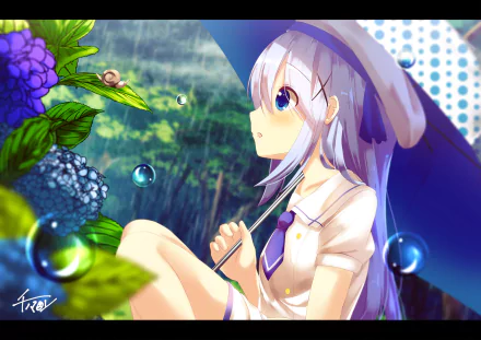 Chino Kafū Anime Is the Order a Rabbit HD Desktop Wallpaper | Background Image