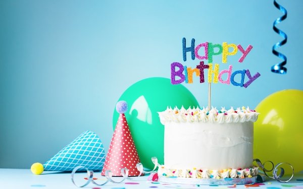 Holiday Birthday Happy Birthday Colors Cake Pastry HD Wallpaper | Background Image