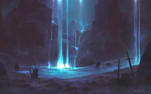 Fantasy Waterfall HD Wallpaper | Background Image