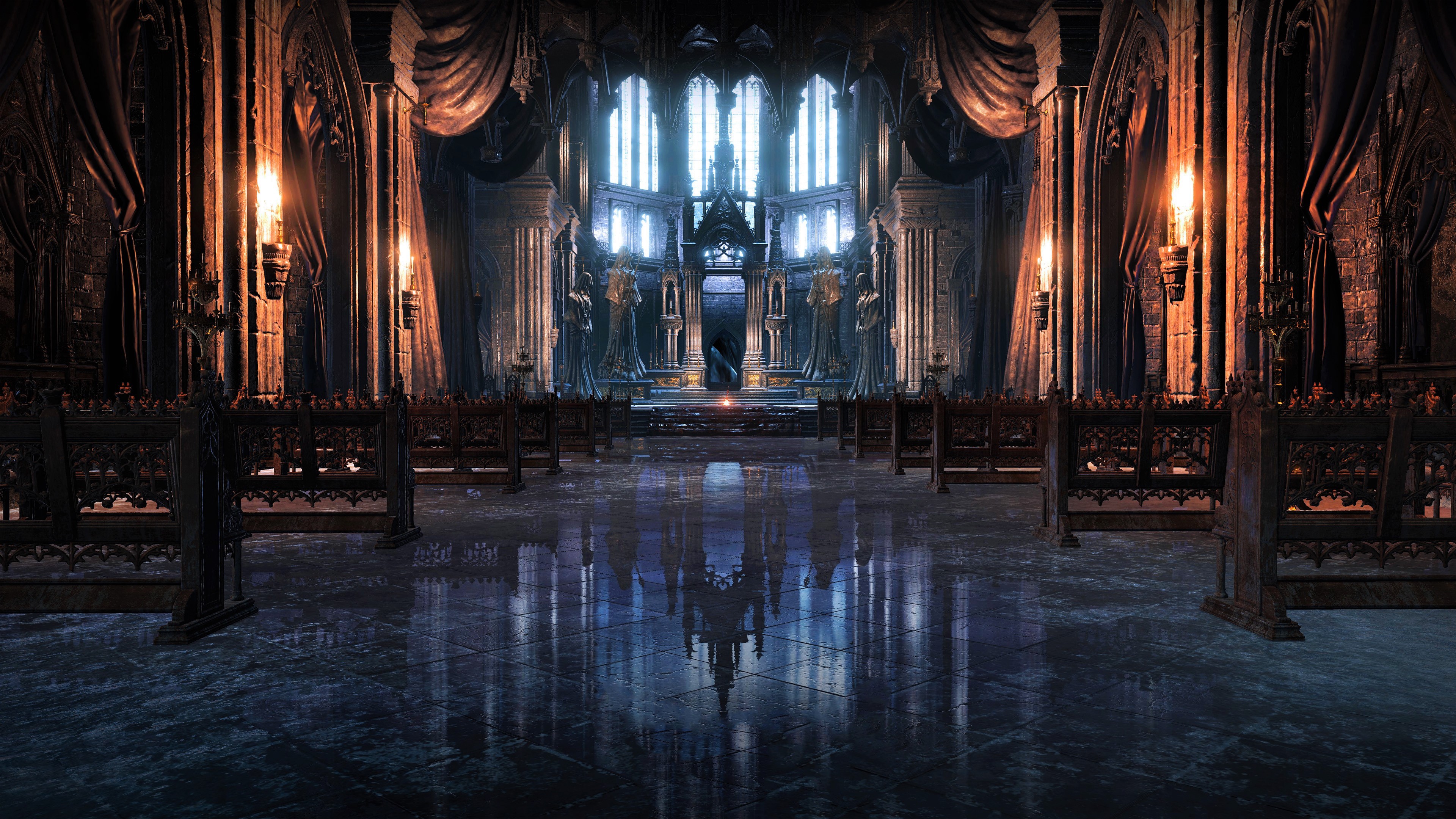 Inside a Gothic Cathedral
