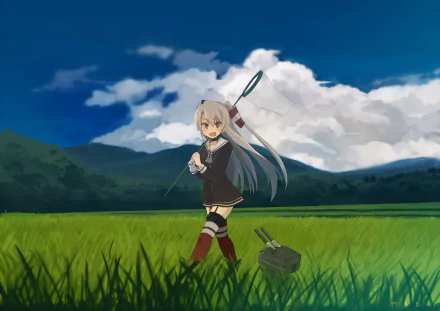 Amatsukaze (Kancolle) Anime Kantai Collection HD Desktop Wallpaper | Background Image