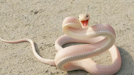  Albino Mamba Snake