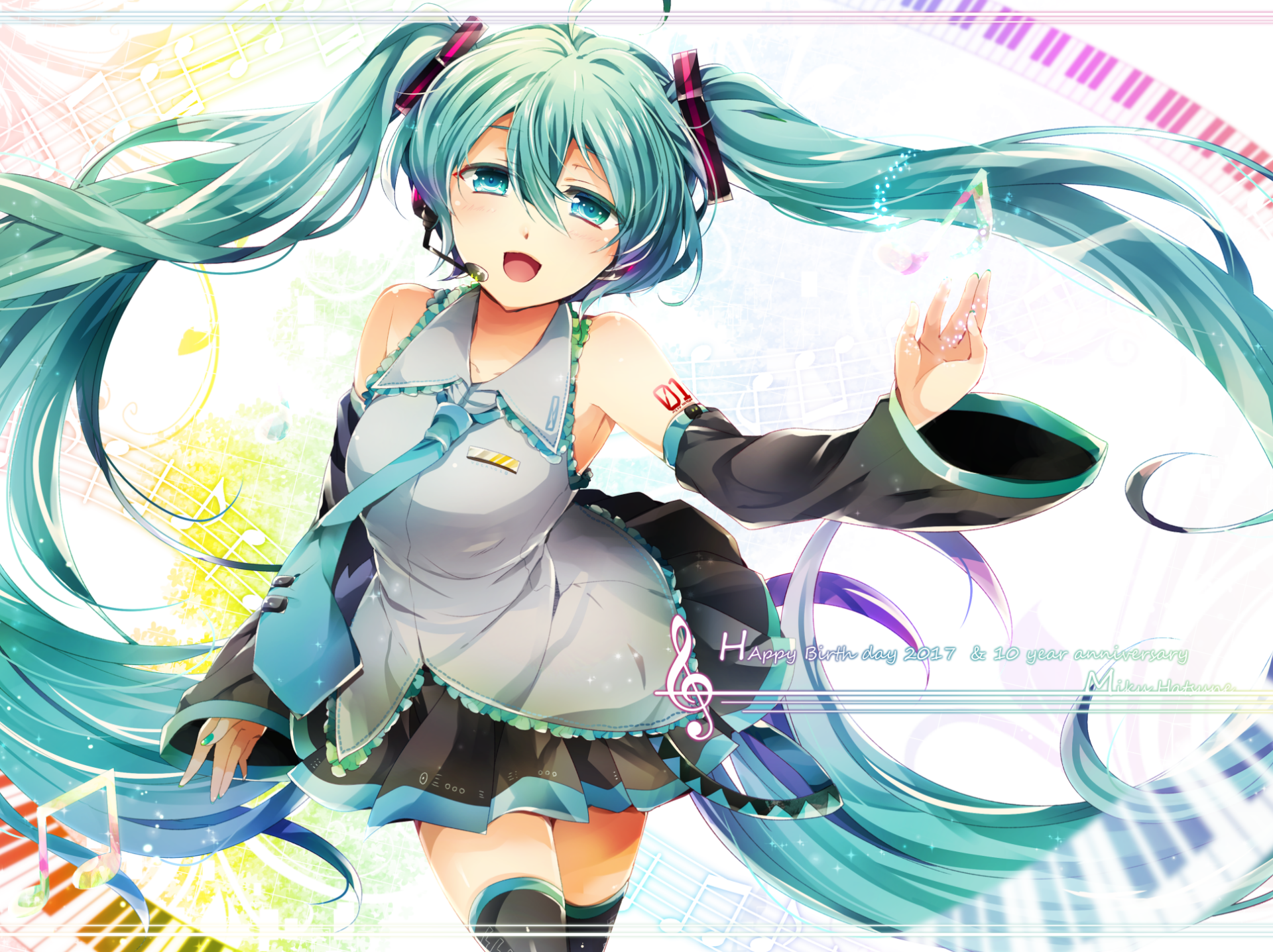 Download Hatsune Miku Anime Vocaloid HD Wallpaper