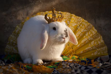 crown Animal rabbit HD Desktop Wallpaper | Background Image