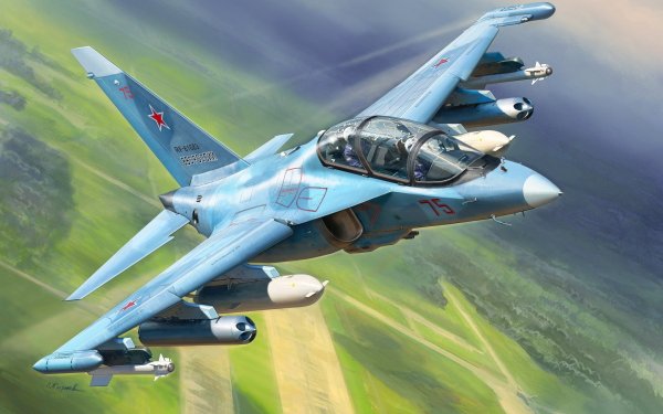 Military Yakovlev Yak-130 Jet Fighters Jet Fighter Aircraft Warplane HD Wallpaper | Background Image