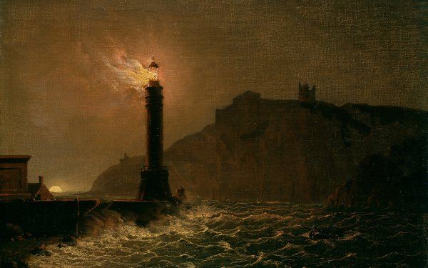 Artistic Painting Lighthouse HD Wallpaper | Background Image