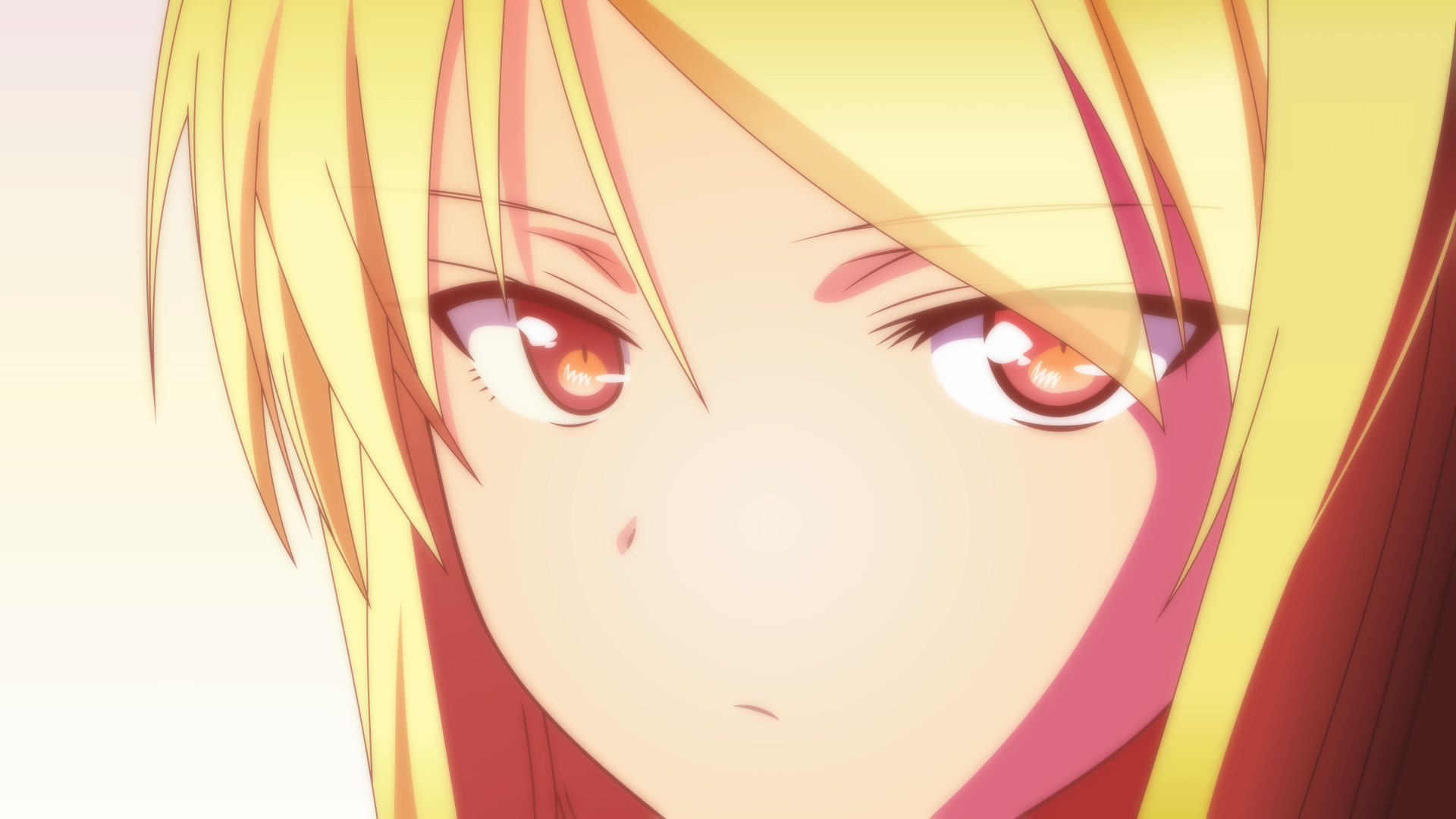 HD desktop wallpaper featuring Mashiro Shiina from the anime Sakurasou no Pet na Kanojo. The close-up image highlights her expressive eyes and intricate details in the hair and lighting.