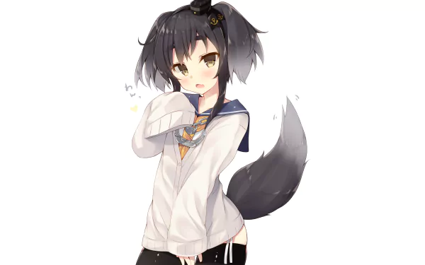 Tokitsukaze (Kancolle) Anime Kantai Collection HD Desktop Wallpaper | Background Image