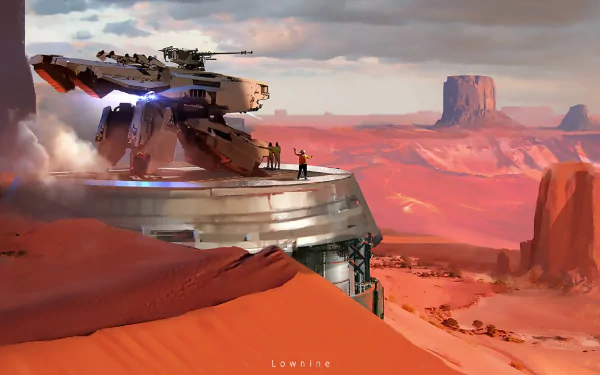 cannon weapon landscape military Sci Fi HD Desktop Wallpaper | Background Image