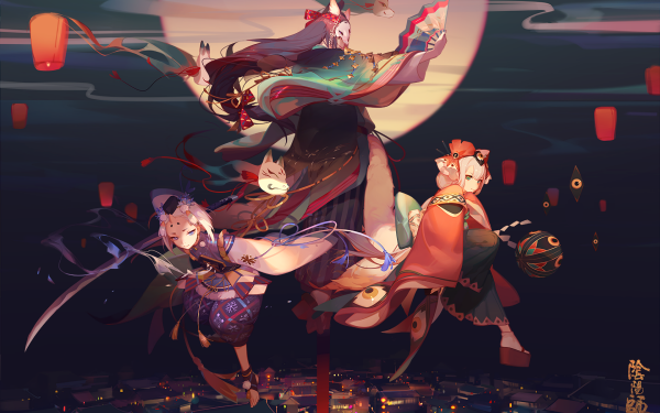 Anime Onmyoji HD Wallpaper | Background Image