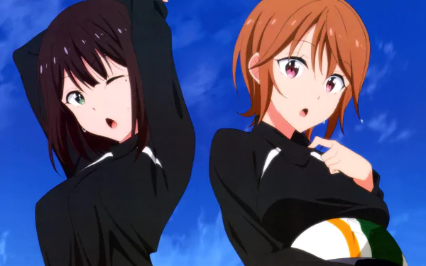 Yuri Miyata Megumi Meguro Anime Two Car HD Desktop Wallpaper | Background Image