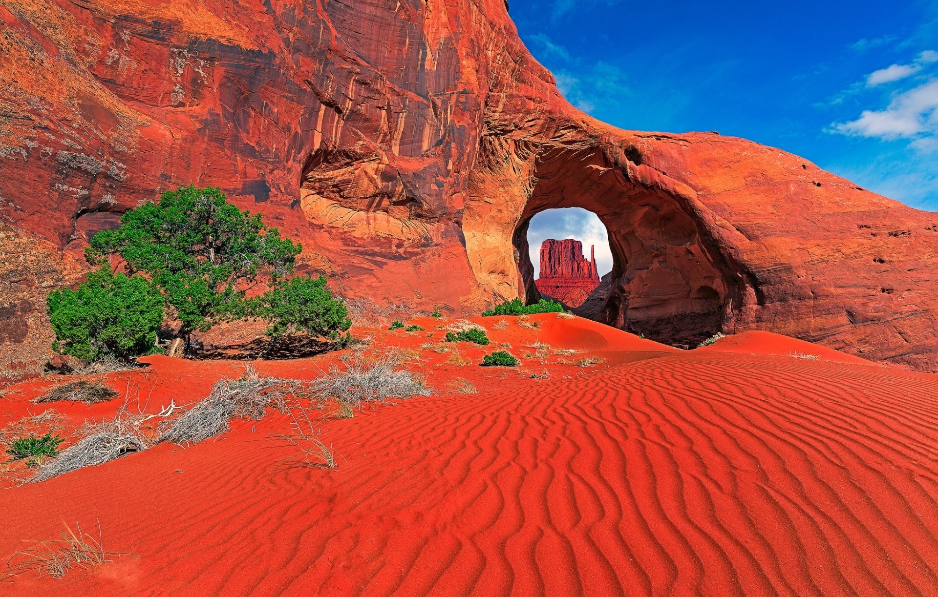 Download Desert Sand Nature Arch Hd Wallpaper