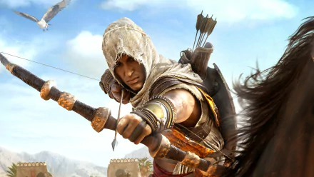 Bayek Of Siwa video game Assassin's Creed Origins HD Desktop Wallpaper | Background Image