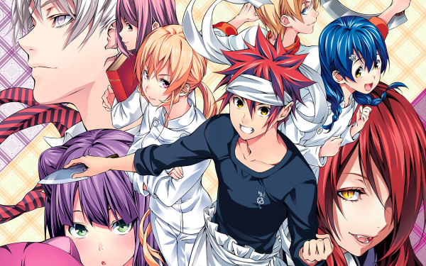 Anime Food Wars: Shokugeki no Soma Erina Nakiri Sōma Yukihira Megumi Tadokoro Rindō Kobayashi Hisako Arato Momo Akanegakubo HD Wallpaper | Background Image