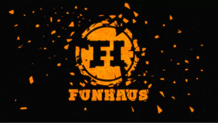  Funhaus Logo Shattering Like a Demo Disk