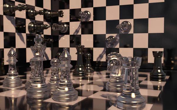  Chess Board and Chess Pieces by Noupload