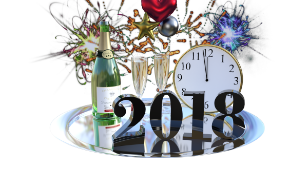 Holiday New Year 2018 New Year Champagne HD Wallpaper | Background Image