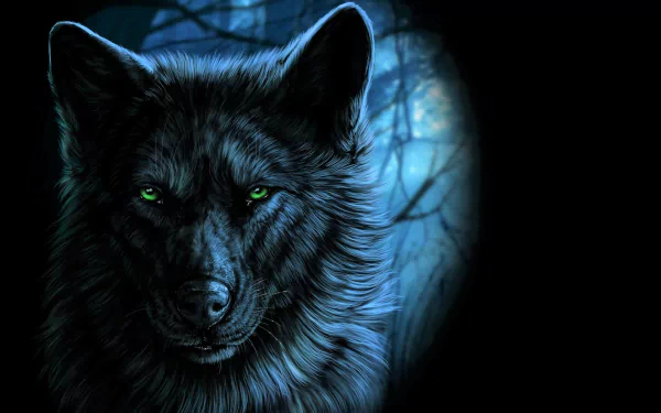 green eyes Animal wolf HD Desktop Wallpaper | Background Image