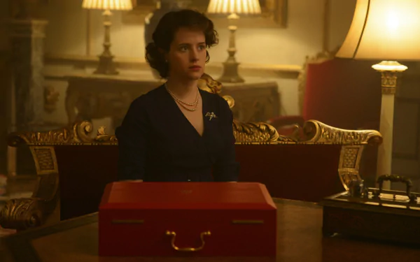 Claire Foy Queen Elizabeth II TV Show The Crown HD Desktop Wallpaper | Background Image