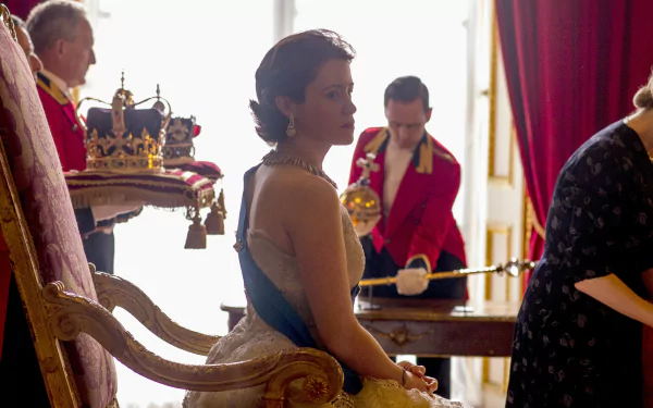 Claire Foy Queen Elizabeth II TV Show The Crown HD Desktop Wallpaper | Background Image