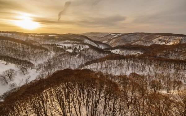 Earth Landscape Nature Winter Sunrise HD Wallpaper | Background Image