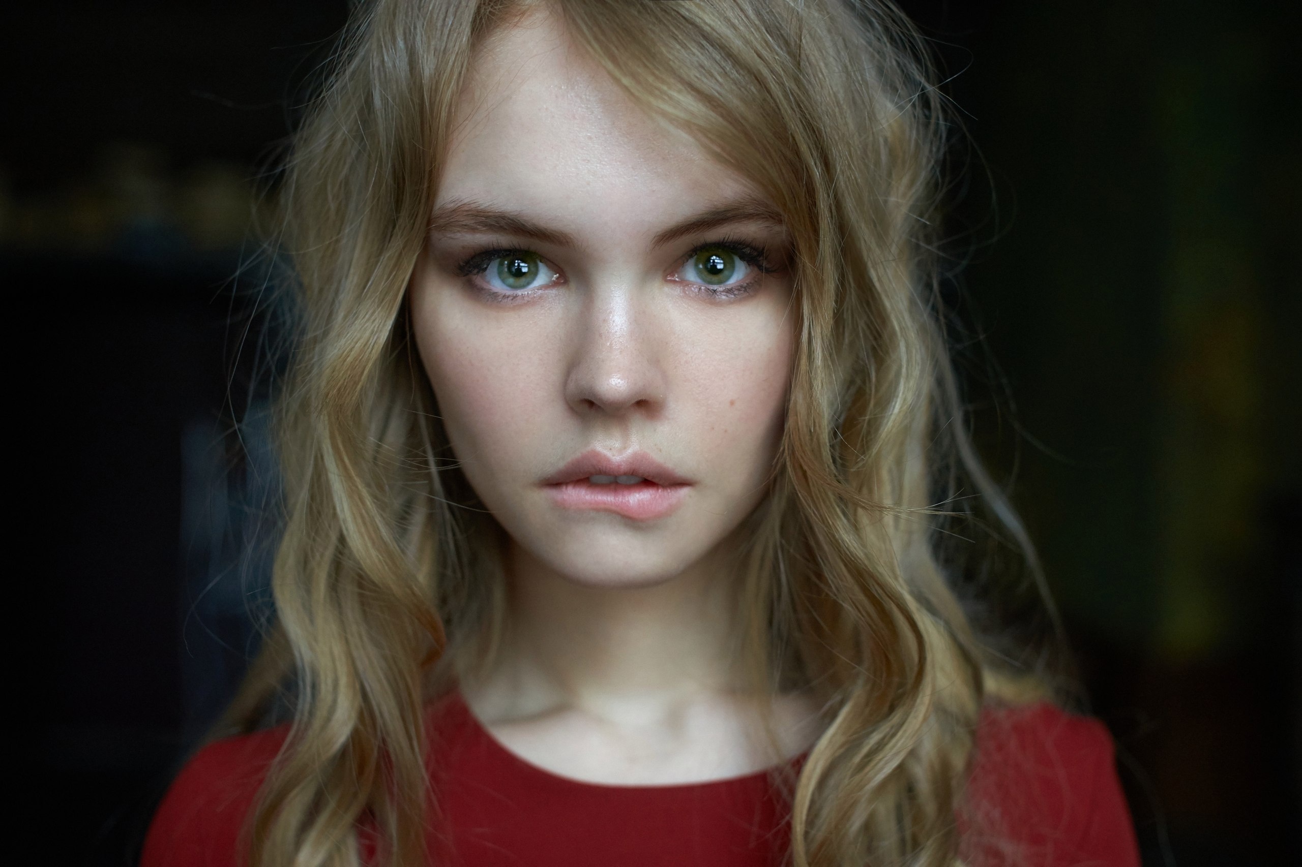 Download Green Eyes Blonde Russian Face Model Woman Anastasiya Scheglova Hd Wallpaper